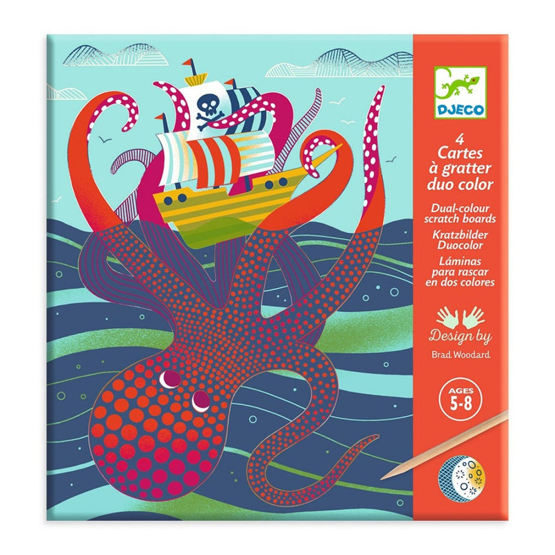 Topsy-Turvy Scratch Cards Activity by DJECO
