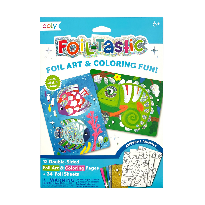 Foil-tastic Foil Art and Coloring Set:  Awesome Animals