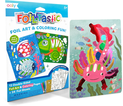 Foil-tastic Foil Art and Coloring Set:  Awesome Animals