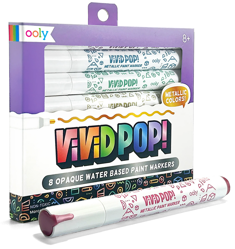 Vivid Pop! Water-Based Paint Marker Metallic Colors