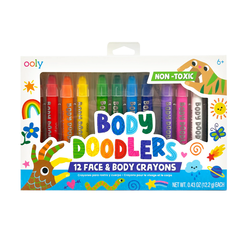 Body Doodlers Face and Body Crayon Set