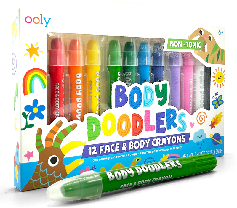 Body Doodlers Face and Body Crayon Set