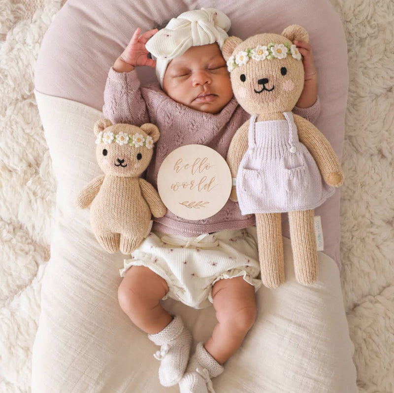 Baby Honey Bear (Ivory Floral)