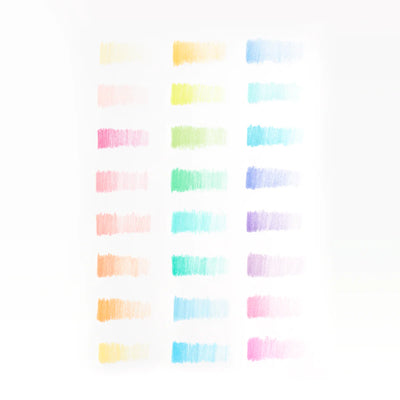 Pastel Hues Colored Pencils—set of 24