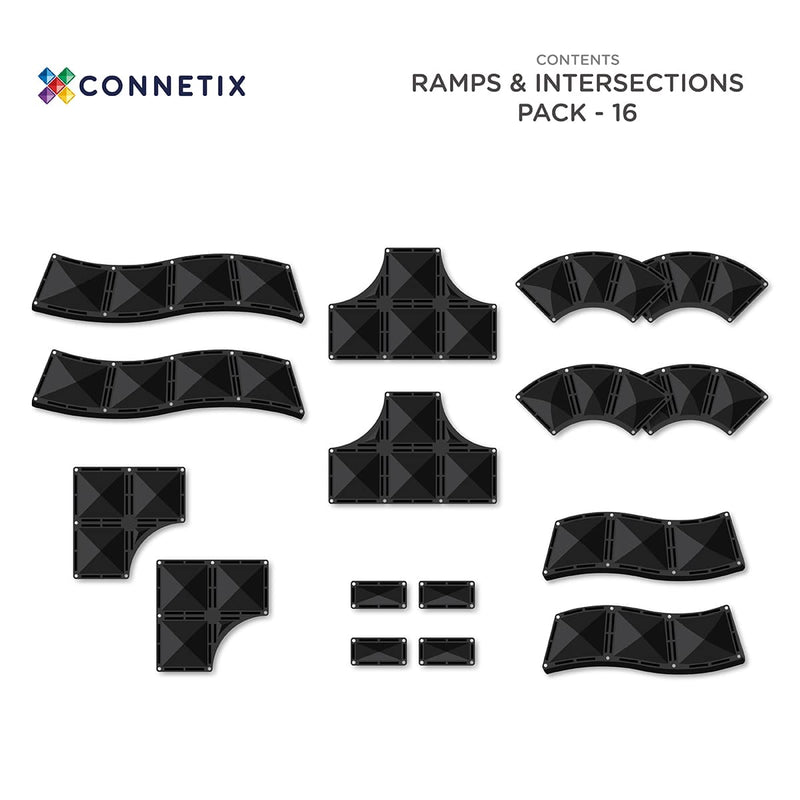 Roads:  Ramps & Intersections Pack 16 pc