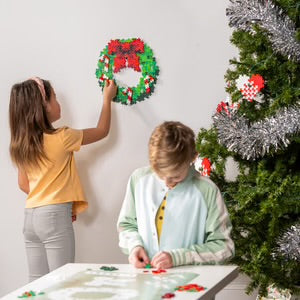 Puzzle by Number Holiday Wreath