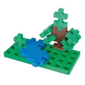 Plus Plus BIG Baseplate Duo Green and White