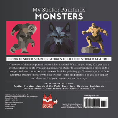 My Sticker Paintings: Monsters