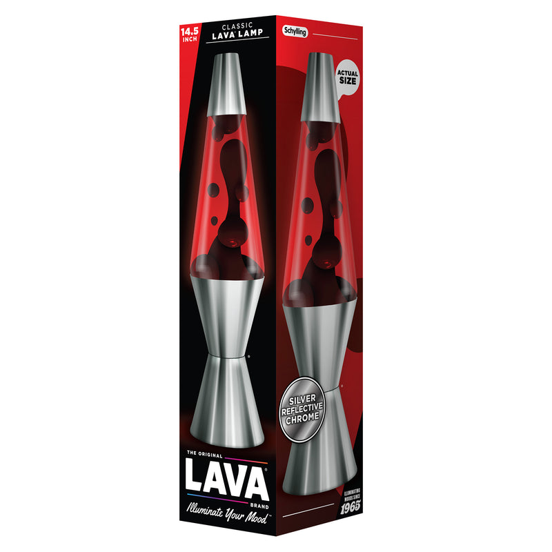 14.5″ LAVA LAMP CHROME PLATED CRIMSON