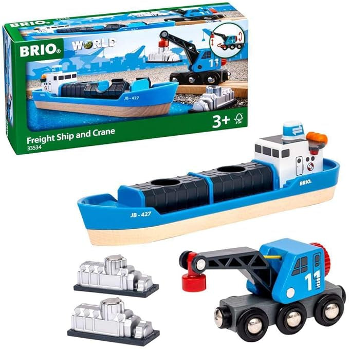 Brio Freight Ship and Crane