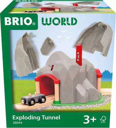 BRIO World Train Set Exploding Tunnel