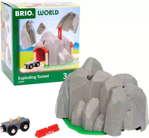 BRIO World Train Set Exploding Tunnel