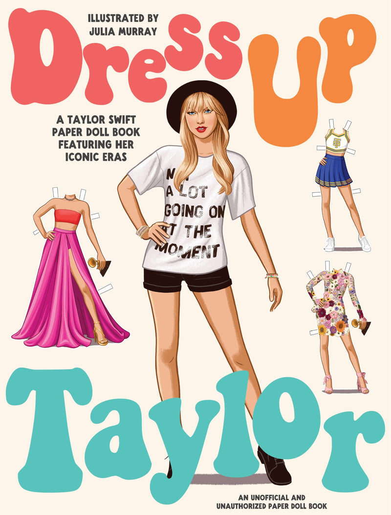 Dress Up Taylor - A Taylor Swift paper doll book featuring her iconic eras