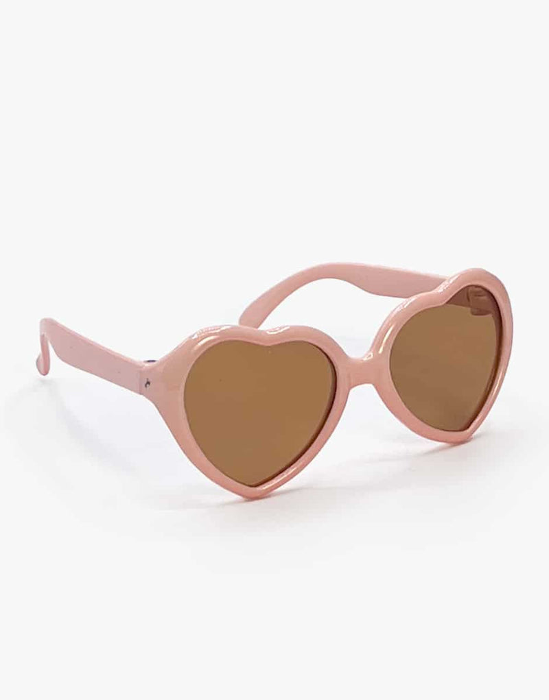 Minikane Loona Heart-shaped Sunglasses—pink