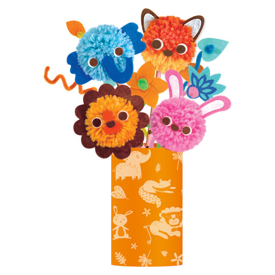 Pom Pom Animal Bouquet