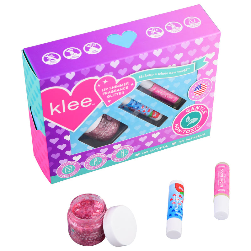 Upside Down - Bioglitter, Roll-On Fragrance and Lip Shimmer Set