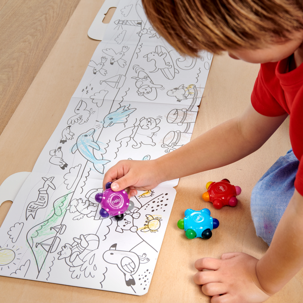 Color Burst:  Grip Crayons (set of 3/18 classic colors)