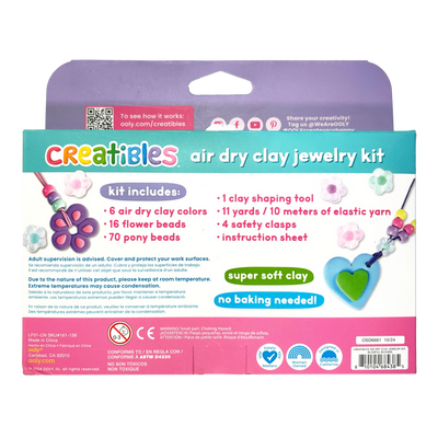 Creatibles Air Dry Clay Jewelry Kit