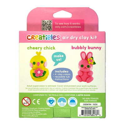 Creatibles Mini Air Dry Clay BFFs Kit--Garden Pals