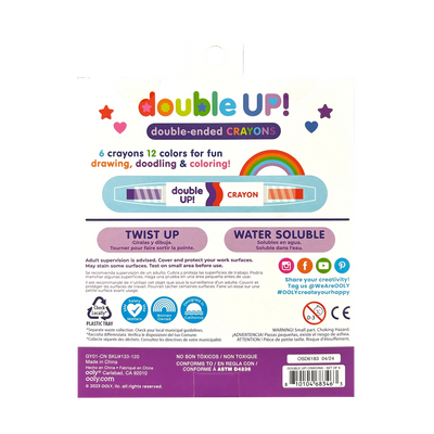 Double Up! Double-Ended Crayons - Set of 6