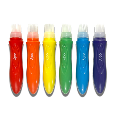 Easy Squeezy:  Squeezable Poster Paint Brushes (set of 6)