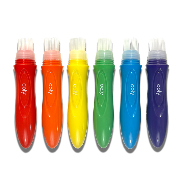 Easy Squeezy:  Squeezable Poster Paint Brushes (set of 6)
