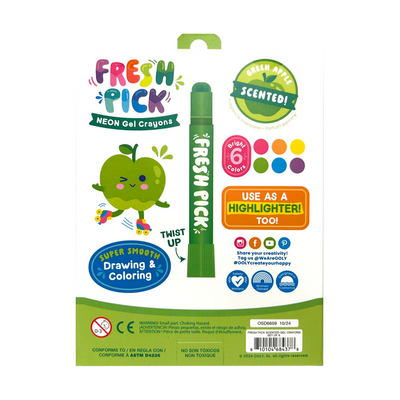 Fresh Pick:  Apple Scented Gel Crayons (set of 6)