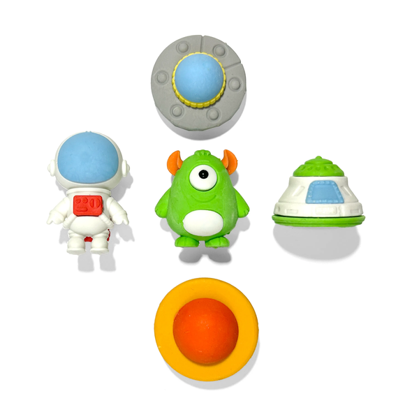Outta This World Scented Puzzle Erasers--Set of 5