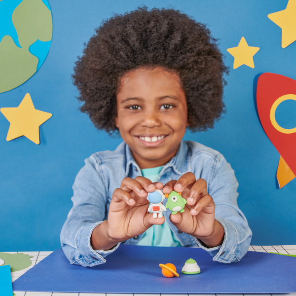 Outta This World Scented Puzzle Erasers--Set of 5