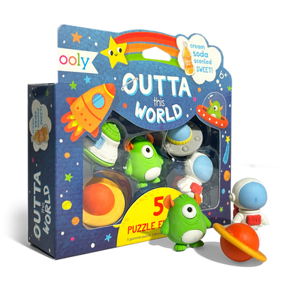 Outta This World Scented Puzzle Erasers--Set of 5