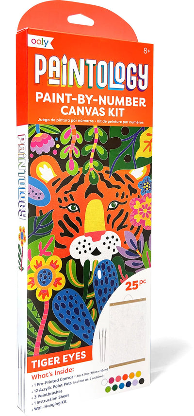 Paintology Paint-By-Number Canvas Kit - Tiger Eyes