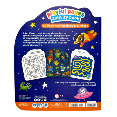 Playful Pages:  Activity Book--Pets in Space