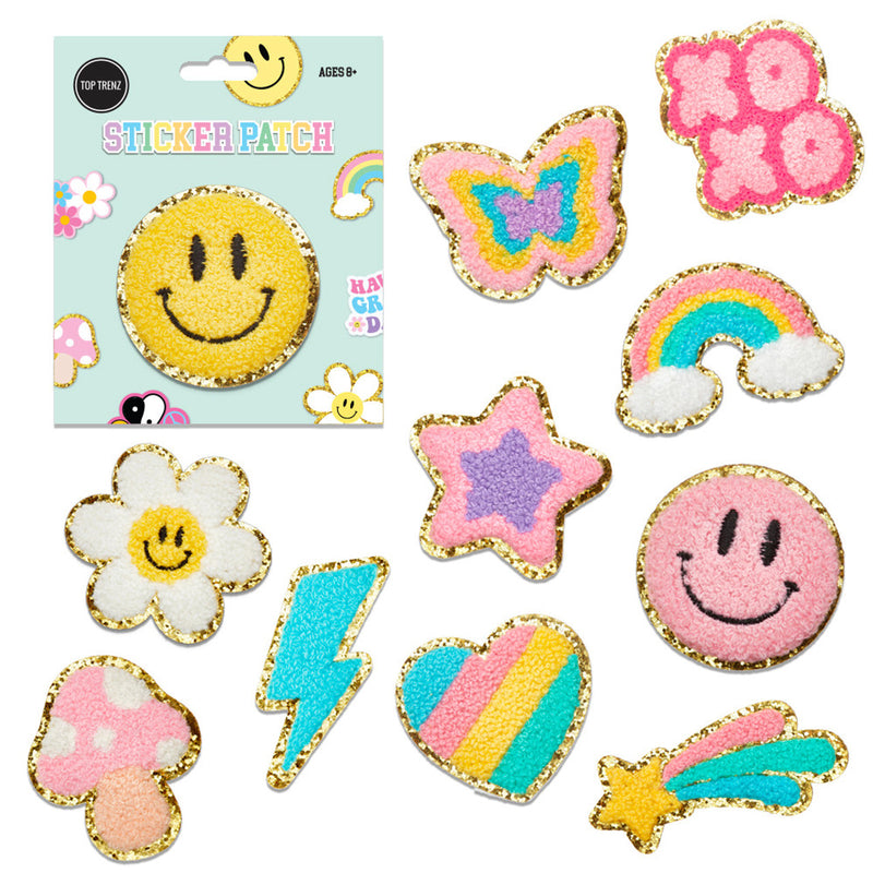 Chenille Sticker Patch, Assorted