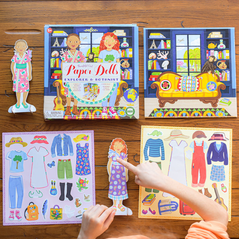 Explorer and Botanist Paper Doll Set