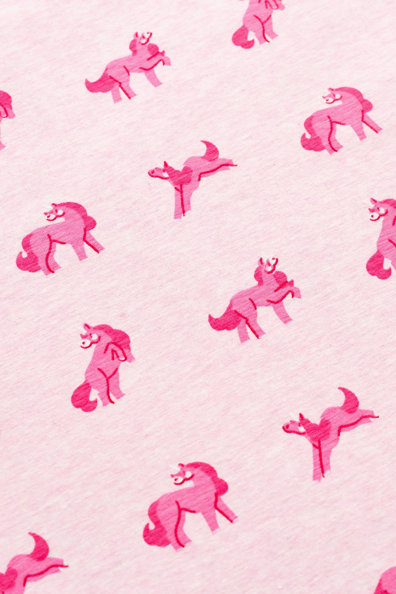 Organic Burp Cloth - Pink Unicorns