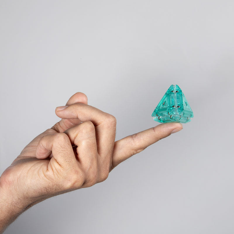 Triangular Pyramid Fidget Geode Magnetic Fidget Pyramid – Flying Pig Toys