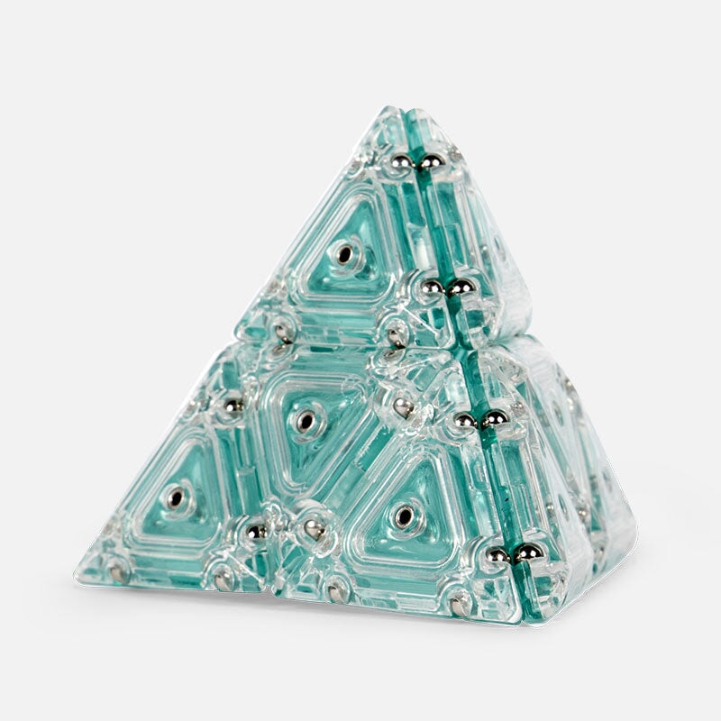 Triangular Pyramid Fidget Geode Magnetic Fidget Pyramid – Flying Pig Toys
