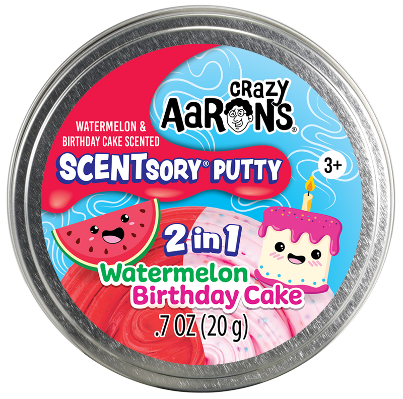 Watermelon/Birthday Cake SCENTsory® 2 in 1 Thinking Putty