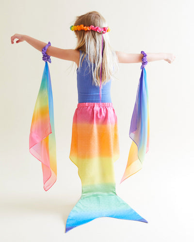 Large Rainbow Mermaid Tail, Various Colors