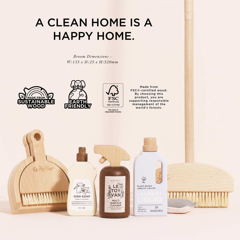 Wooden Cleaning Set