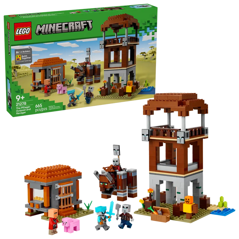 Lego Minecraft The Pillager Outpost and Ravager