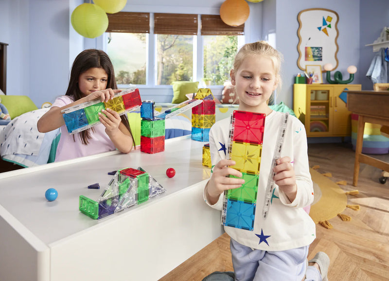 Magna Tiles Rail Racers Deluxe 90-Piece Set