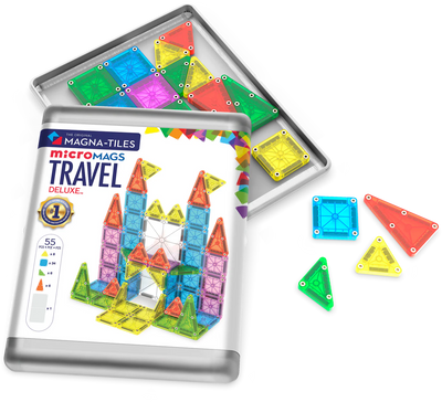 Magna Tiles MicroMAGs Travel Deluxe 55-Piece Set
