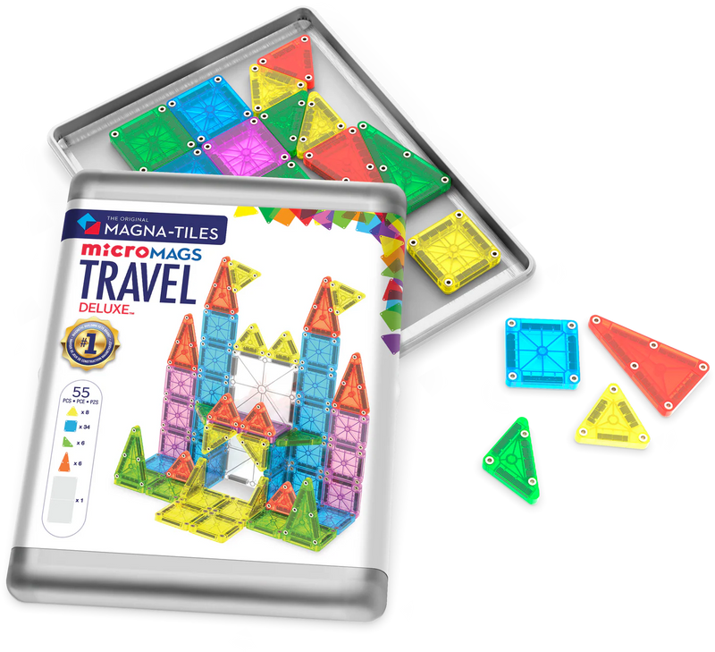 Magna Tiles MicroMAGs Travel Deluxe 55-Piece Set
