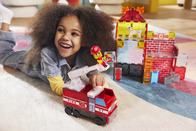Magna Tiles Fire Station 50-Piece Set