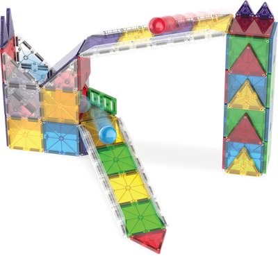 Magna Tiles Rail Racers Deluxe 90-Piece Set
