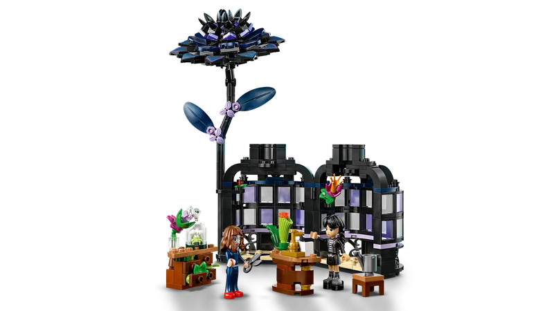Lego Wednesday Black Dahlia Flower