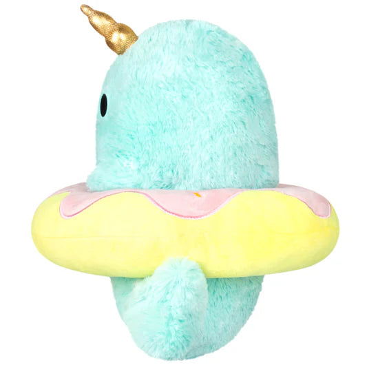 Mini Squishable Sparkles the Narwhal in Donut