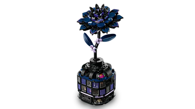 Lego Wednesday Black Dahlia Flower