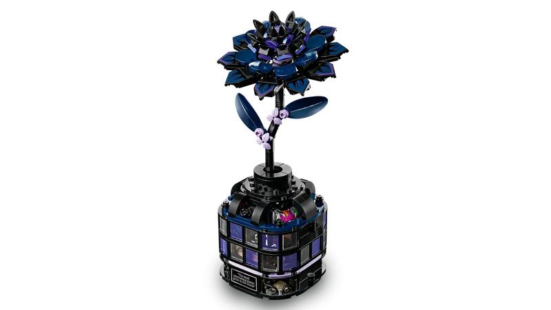 Lego Wednesday Black Dahlia Flower